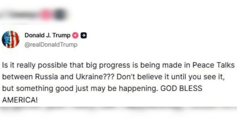 Трамп усомнился в прогрессе переговоров между Россией и Украиной