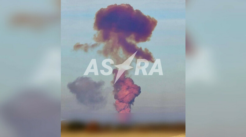 Фиолетовый дым и взрыв на ракетной базе под Оренбургом