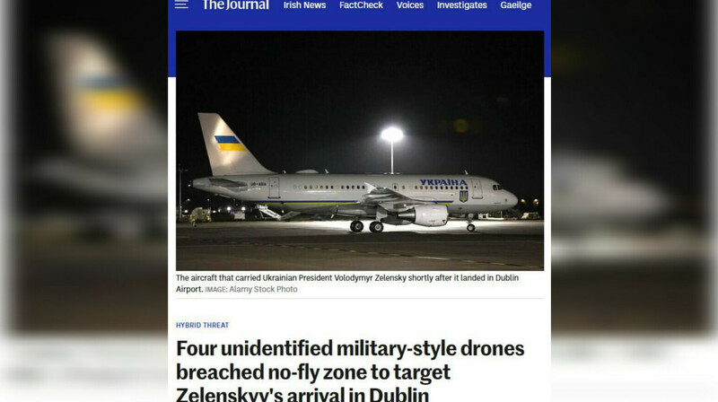 Самолет Зеленского избежал встречи с дронами благодаря ранней посадке