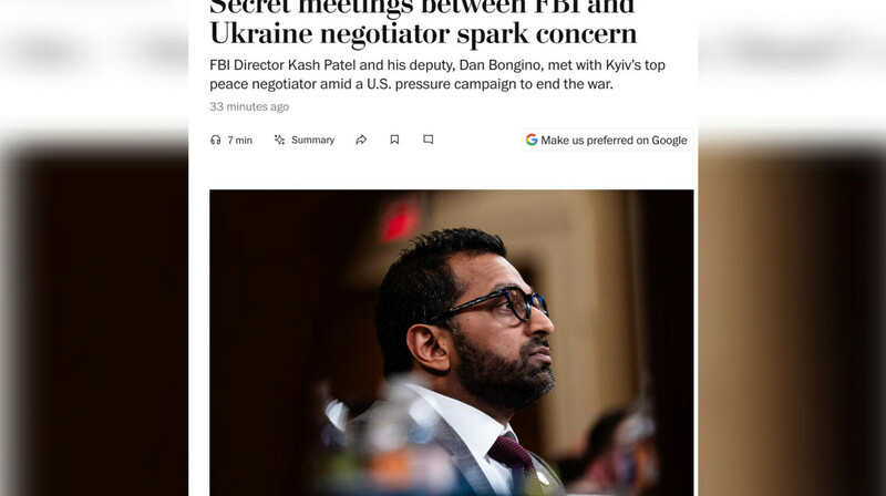 Умеров трижды тайно встречался с директором ФБР в Майами — The Washington Post