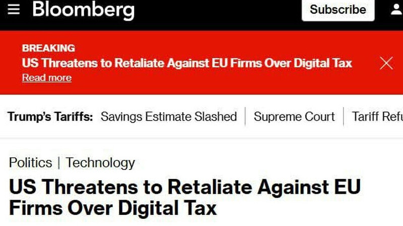 США пригрозили ЕС ответными мерами из-за налогов на американские IT-компании