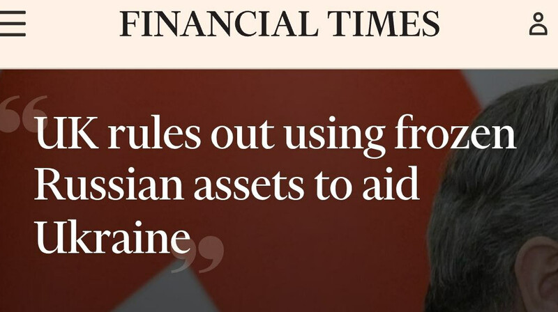 Великобритания отказалась использовать российские активы для помощи Украине