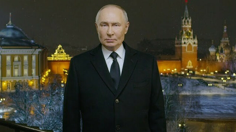 Путин записал самое короткое новогоднее обращение с начала войны