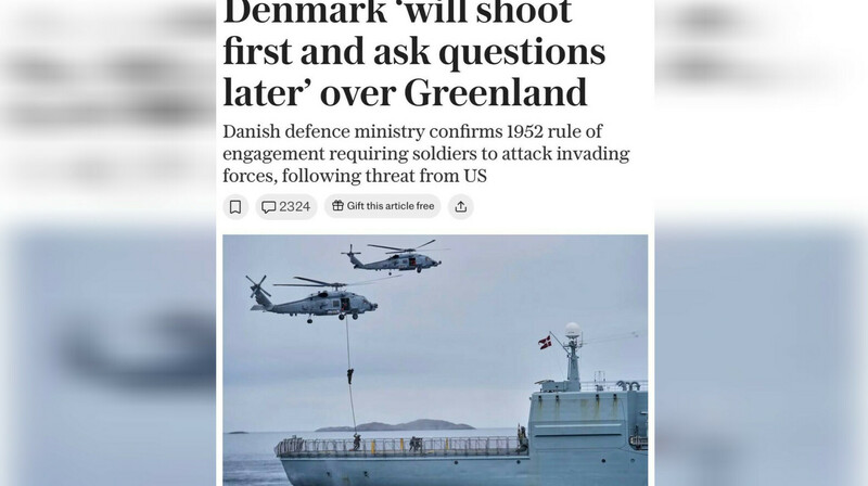 Дания готова открыть огонь по войскам США в случае вторжения в Гренландию