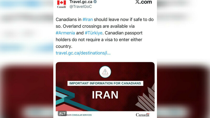 Канада призвала своих граждан немедленно покинуть Иран