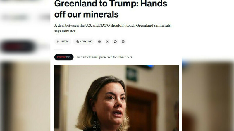 Гренландия отвергла сделку Трампа и Рютте о доступе США к ресурсам острова