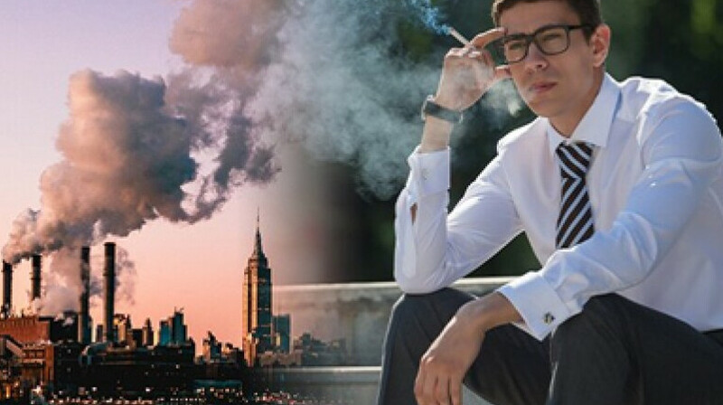 Алматинцы "выкурили" по 26 пачек сигарет за год из-за грязного воздуха