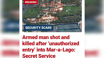 Охрана Трампа застрелила вооружённого мужчину