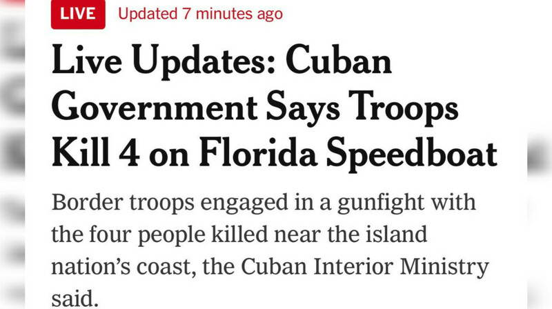 Кубинские пограничники застрелили четырех американцев при попытке вторжения в территориальные воды