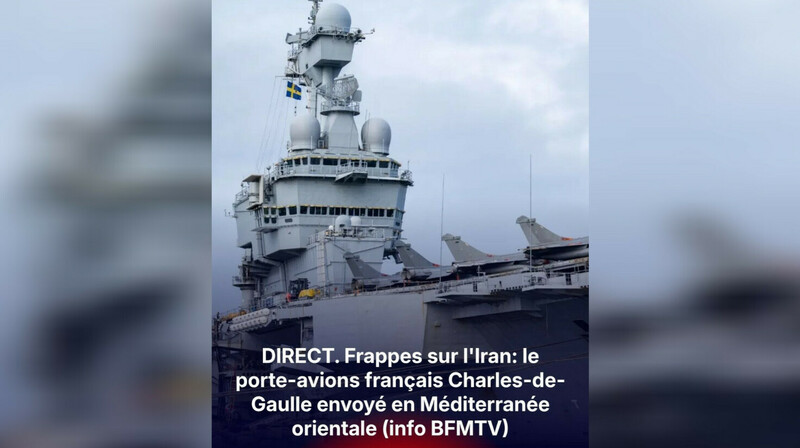 Франция перебрасывает авианосец в Средиземноморье