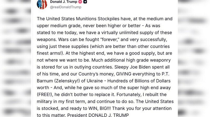 Трамп назвал Зеленского "циркачом" и обвинил Байдена в разбазаривании американского оружия