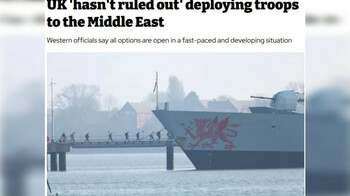 Великобритания допускает отправку войск на Ближний Восток и удары по Ирану