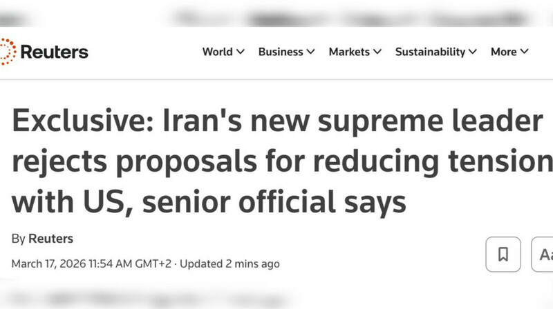 Иран отказался от предложения перемирия с США — Reuters