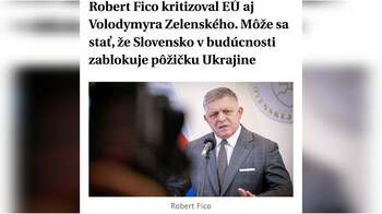 Фицо допустил блокировку кредита ЕС для Украины на 90 млрд евро