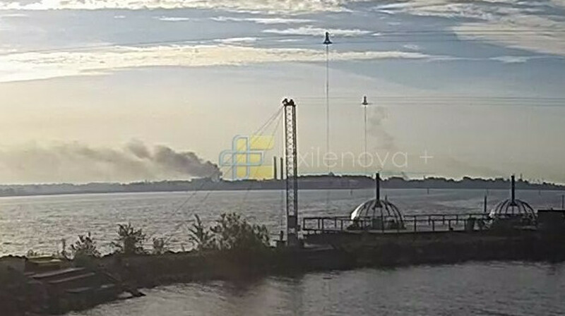 В Кронштадте после атаки БПЛА заметили дым над морским кадетским корпусом