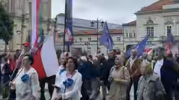 В Варшаве прошел "Волынский марш" с призывами прекратить помощь Украине
