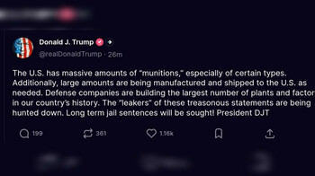 Трамп пригрозил тюремными сроками за публикации о запасах американских ракет