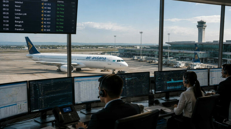 Air Astana стала выполнять больше рейсов по расписанию