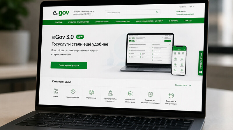В Казахстане запустили обновлённый портал eGov 3.0