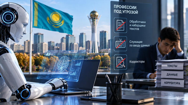 Какие профессии могут исчезнуть в Казахстане из-за развития ИИ?
