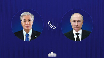 Президент Казахстана направил поздравление Владимиру Путину